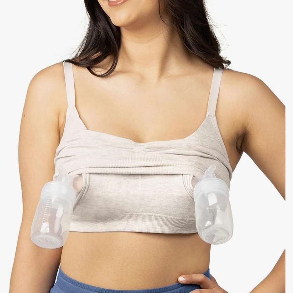 Kindred Bravely Sublime Wireless Pumping Bra In Oatmeal Heather - Medium